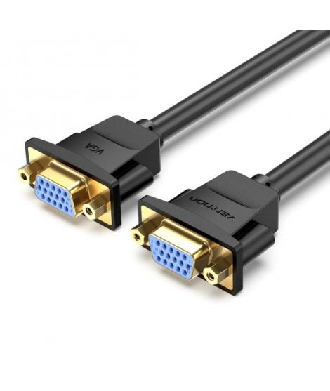 Vention Cable Alargador VGA Hembra a VGA Hembra - 1m - Color Negro