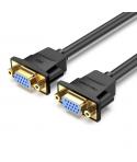 Vention Cable Alargador VGA Hembra a VGA Hembra - 1m - Color Negro