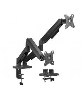 Aisens Soporte de Mesa ECO Contrapeso Giratorio e Inclinable para Monitor/TV 9kg (3 Pivotes - 2 Brazos) de 17-32 - Color Negro