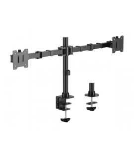 Aisens Soporte de Mesa Eco Giratorio e Inclinable para Monitor/TV 20Kg (3 Pivotes - 2 Brazos) de 17-35" - Color Negro