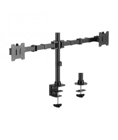 Aisens Soporte de Mesa Eco Giratorio e Inclinable para Monitor/TV 20Kg (3 Pivotes - 2 Brazos) de 17-35" - Color Negro