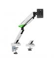 Aisens Soporte de Mesa Gaming Contrapeso Giratorio e Inclinable Para Monitor-TV 16kg - 3 Pivotes - 1 Brazo- 17"-49" - Color Blan