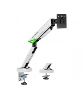 Aisens Soporte de Mesa Gaming Contrapeso Giratorio e Inclinable Para Monitor-TV 16kg - 3 Pivotes - 1 Brazo- 17"-49" - Color Blan