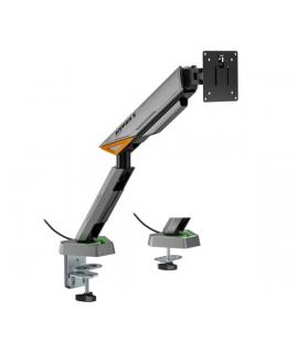 Aisens Soporte de Mesa RGB Gaming Contrapeso Giratorio e Inclinable Para Monitor-TV 16kg -3 Pivotes - 1 Brazo - 17"-49" - Color 