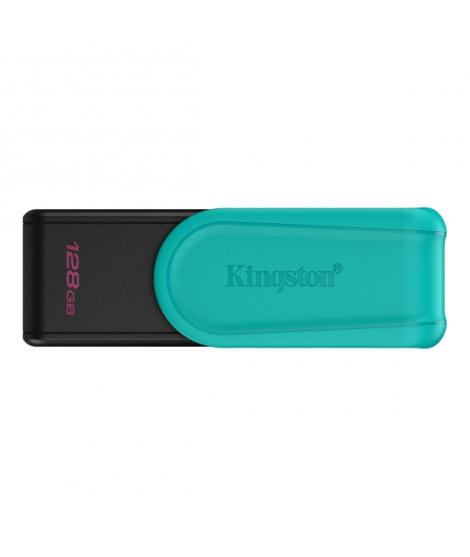 Kingston DataTraveler Exodia Memoria USB 128GB - USB 3.2 Gen 1 - Tapa Giratoria - Color Turquesa