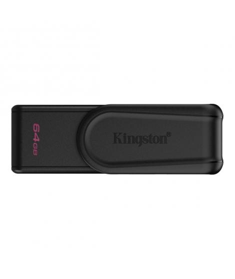 Kingston DataTraveler Exodia Memoria USB 64GB - USB 3.2 Gen 1 - Tapa Giratoria - Color Negro