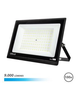 Elbat Foco LED Serie Super Slim 100W - 9000 Lumenes - 6500K Luz Fria - IP65 Para Uso en Exterior