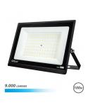 Elbat Foco LED Serie Super Slim 100W - 9000 Lumenes - 6500K Luz Fria - IP65 Para Uso en Exterior