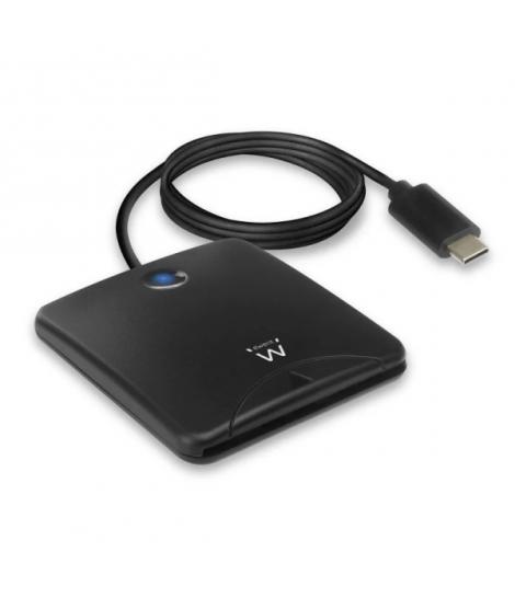 Ewent Lector de Tarjeta Inteligente DNI USB-C - Color Negro