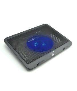 Ewent Soporte para Portatil - 1 Ventilador Silencioso hasta 15.6" - Color Negro