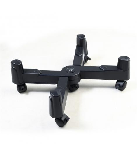Ewent EW1292 Soporte Movil para CPU - Evita la Electricidad Estatica y las Marcas - Ajustable hasta 25 cm - Hasta 25 kg - Negro