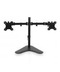Ewent Soporte de Escritorio para 2 Monitores hasta 32" - VESA Maximo 100x100 - Color Negro
