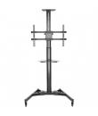 Ewent Soporte de Suelo EW1440 con Rueda - Bandeja - 37-70 - Peso Maximo Soportado 50Kg - Color Negro