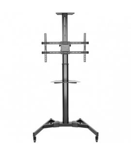 Ewent Soporte de Suelo EW1440 con Rueda - Bandeja - 37-70 - Peso Maximo Soportado 50Kg - Color Negro