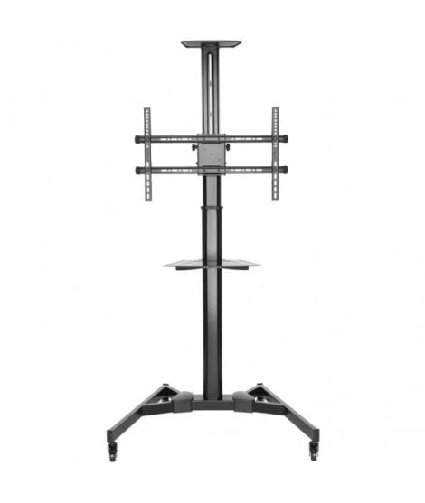 Ewent Soporte de Suelo EW1440 con Rueda - Bandeja - 37-70 - Peso Maximo Soportado 50Kg - Color Negro