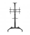 Ewent Soporte de Suelo EW1440 con Rueda - Bandeja - 37-70 - Peso Maximo Soportado 50Kg - Color Negro