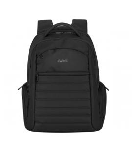 Ewent EW2528 Mochila Urban Notebook - hasta 17" - 5 Compartimentos - Material a prueba de Agua - Color Negro