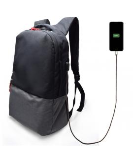 Ewent EW2529 Mochila para Portatil hasta 17" - Puerto de Carga USB - a Prueba de Agua - Color Negro