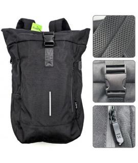 Ewent EW2536 Trendy Roll Mochila para Portatil hasta 17,3" - Imprermeable - Correa para Trolley - Espalda y Hombros Transpirable