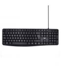 Ewent Teclado con Cable de Oficina - 104 Teclas - Cable USB-A de 1.35m - Color Negro