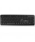 Ewent Teclado con Cable - Diseño Slim - Cable USB-A de 1.35m - Color Negro