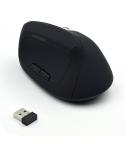 Ewent Raton Inalambrico 2.4hz - Raton Vertical Ergonomico - DPI Seleccionable 800-1200-2400dpi -Bateria Recargable de Litio 400m