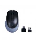 Ewent EW3243 Raton Inalambrico USB 3200dpi - 6 Botones - 2,4Ghz y Bluetooth - Uso Diestro - Color Negro/Gris