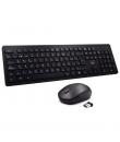 Ewent Pack Inalambrico 2.4hz KB+RATON - Teclado de Oficina con 13 Teclas Multimedia - Raton de Viaje - 1000dpi Unico - Receptor 