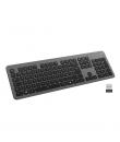 Ewent EW3296 Teclado Inalambrico Multiconexion - 3 Conexiones Simultaneas - 1xWireless 2.4GHz, 2xBluetooth 5.0 - Color Negro