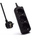 Ewent Regleta de Energia 3 Enchufes - 16A Enchufe Schuko - Color Negro
