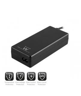 Ewent Cargador Universal Automatico para Portatil - Home 90W - 11 Puntas - Color Negro