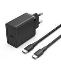 Vention Cargador de Pared USB-C 25W - Cable USB-C 1m - PD3.0 - Color Negro