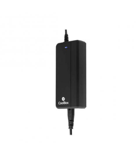 CoolBox Cargador de Portatil Automatico Universal 90W - Puerto USB 2.1A para Smartphones y Tablets - 14 Conectores Diferentes - 