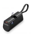 Vention PowerBank 4800mAh - USB-C - Carga Rapida 22.5W - Conector Plegable - Color Negro