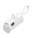 Vention PowerBank 4800mAh - Lightning - Carga Rapida 22.5W - Conector Plegable - Color Blanco