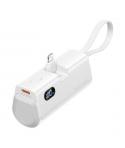 Vention PowerBank 4800mAh - Lightning - Carga Rapida 22.5W - Conector Plegable - Color Blanco