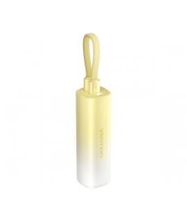 Vention PowerBank 5000mAh - USB-C, Lightning - Carga Rapida 20W - Color Amarillo