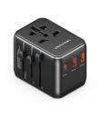 Vention Cargador de Viaje Universal - 1xUSB-C, 2xUSB - 20W - Color Negro