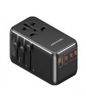 Vention Cargador de Viaje Universal GaN - 3xUSB-C, 1xUSB-A -100W - Color Negro
