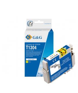 G&G Epson T1304 Amarillo Cartucho de Tinta Generico - Reemplaza C13T13044010
