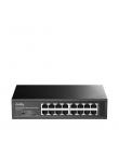 Cudy Switch Gigabit de 16 Puertos - Facil Administracion - Carcasa de Metal para Montaje en Rack - Plug and Play - Kit de Montaj