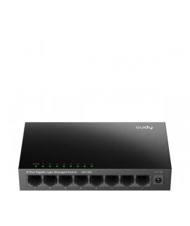 Cudy Switch Gigabit de 8 Puertos - Facil Administracion - Velocidad hasta 1000Mbps - Plug and Play - Carcasa de Metal - Ahorro d