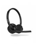 Urban Factory Movee Auriculares Supraaurales de Diadema para Conferencia - Bluetooth 5.3 - Color Negro