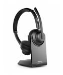 Urban Factory Movee Pro Auriculares Bluetooth 5.2 - Soporte de Carga - Microfono con Reduccion de Ruido Ambiental - Color Negro