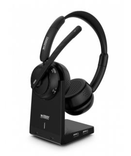 Urban Factory Movee Max Auriculares Bluetooth 5.2 - Reduccion Activa de Ruido - Soporte de Carga - Microfono con Reduccion de Ru