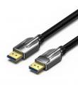 Vention Cable DisplayPort Macho a DisplayPort Macho 2.1 16K - 3m - Trenzado - Color Negro