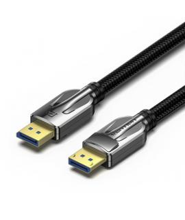 Vention Cable DisplayPort Macho a DisplayPort Macho 2.1 16K - 3m - Trenzado - Color Negro