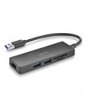 NGS IHUB Reader Hub USB 3.0 - 3 Puertos USB 3.0 - 1 Ranura SD - 1 Ranura MicroSD
