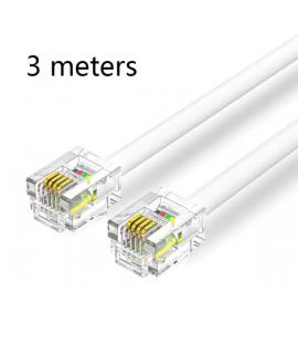 Vention Cable de Telefono RJ11 - 3m - Color Blanco