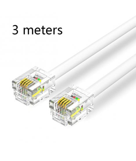 Vention Cable de Telefono RJ11 - 3m - Color Blanco